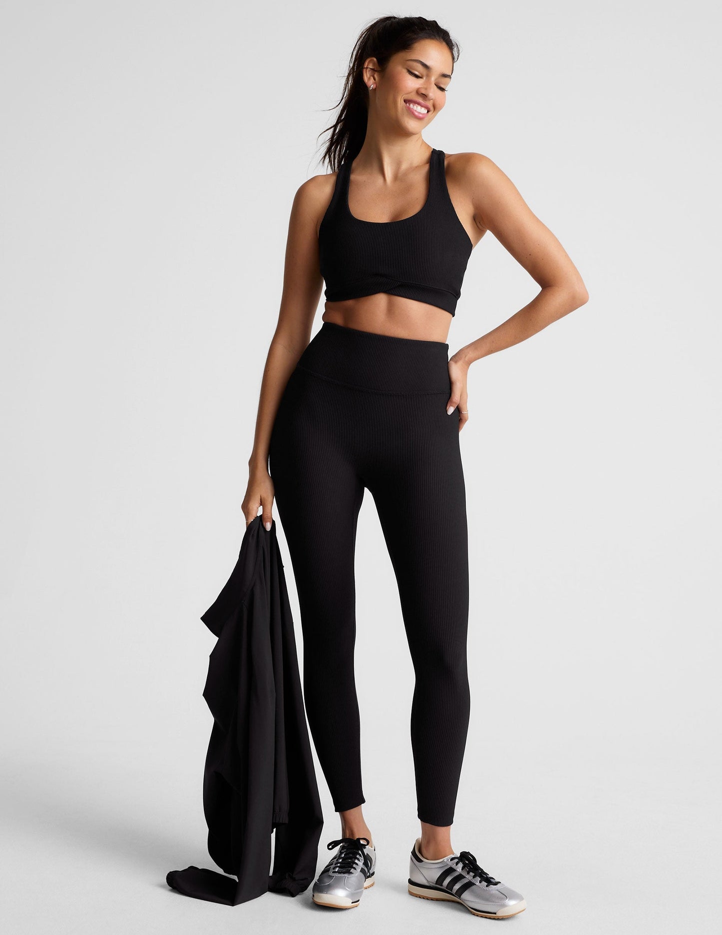 Impulse Ribbed Leggings: High-Waisted, Seamless, Midi-Length Activewear for Ultimate Comfort