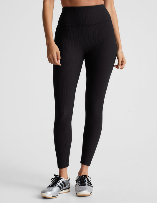 Impulse Ribbed Leggings: High-Waisted, Seamless, Midi-Length Activewear for Ultimate Comfort