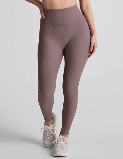 Beyond Yoga Impulse Ribbed Active Leggings: High-Waisted, Seamless, Midi Length Comfort