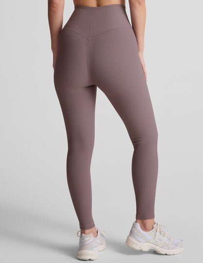 Beyond Yoga Impulse Ribbed Active Leggings: High-Waisted, Seamless, Midi Length Comfort