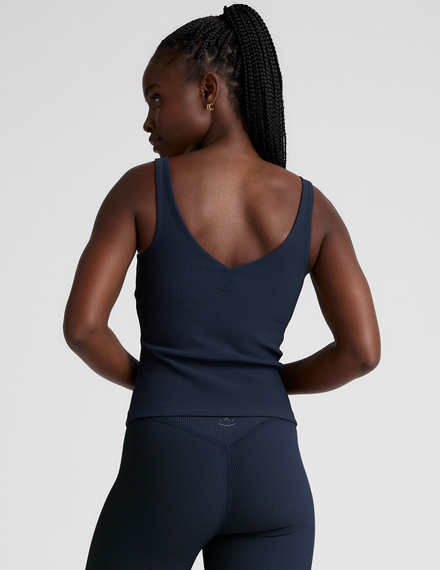 Impulse Ribbed V-Neck Tank: Performance, Compression, Moisture-Wicking for Active Style