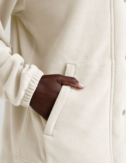 Cozy Fleece Explorer Jacket: Full Zip, Snap Closure & Handy Pockets