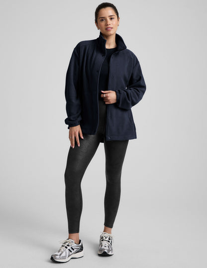 Cozy Fleece Explorer Jacket for Women - Full Zip, Snap Closure