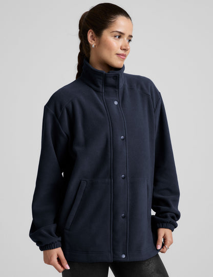 Cozy Fleece Explorer Jacket for Women - Full Zip, Snap Closure