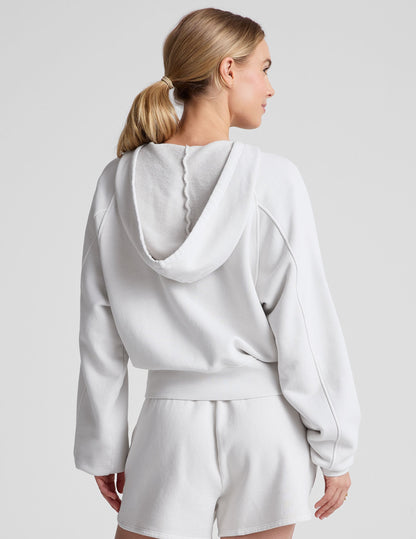 Women's Soft Terry Zip-Up Hoodie: California-Inspired Comfort with Pockets & Drawcords