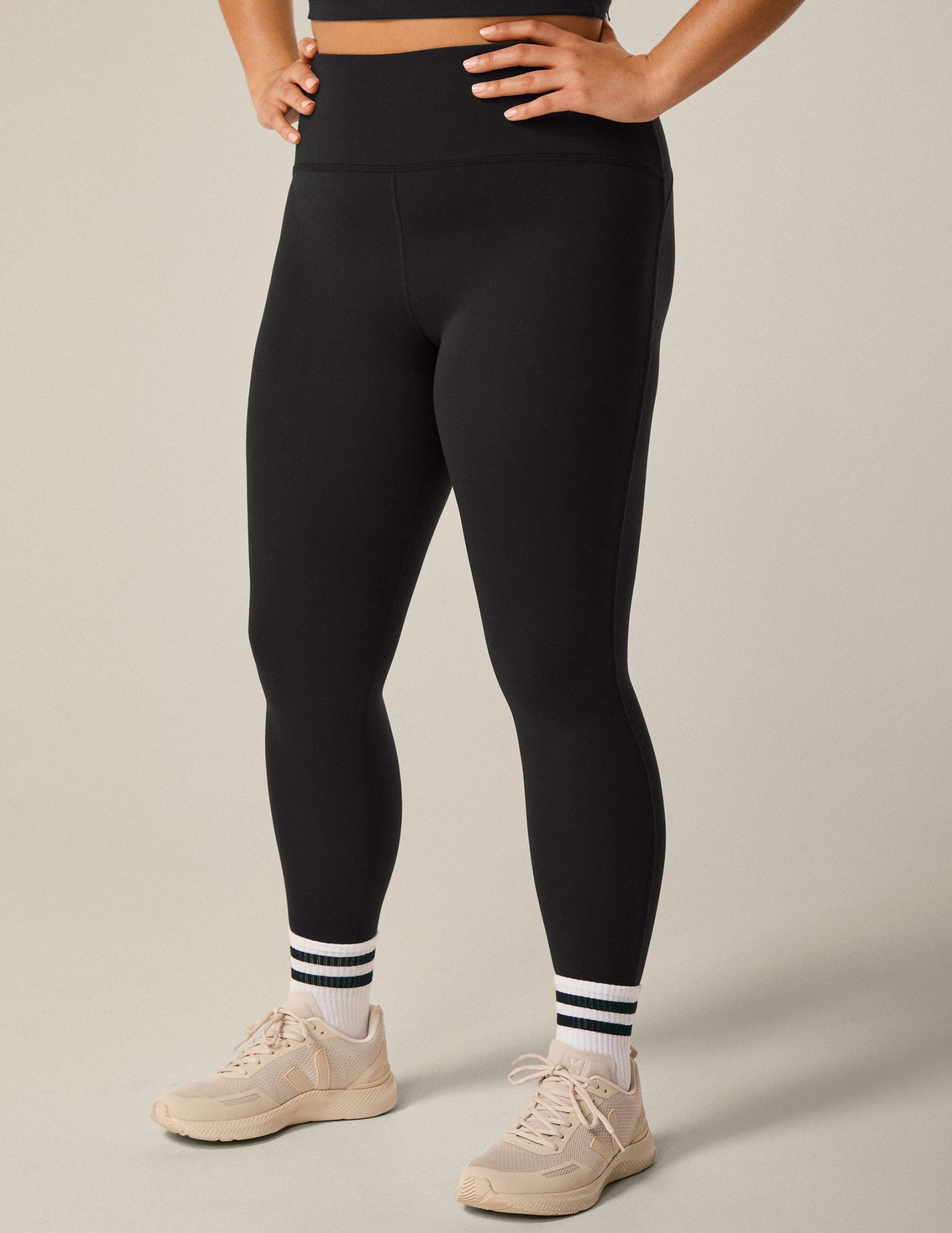 POWERBEYOND™ Strive Midi Legging 2.0: Black, Supportive, High-Waist, Compression Activewear