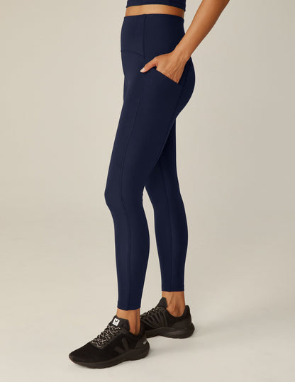 POWERBEYOND™ Midi Pocket Leggings 2.0: Sculpting Compression, High-Waist, Side Pockets
