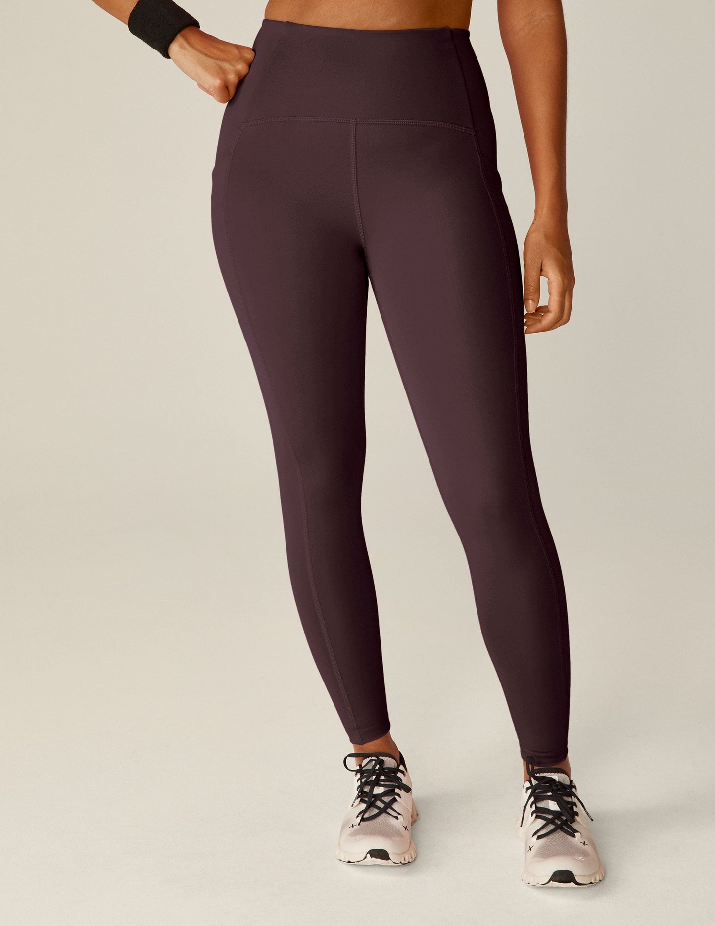 POWERBEYOND™ Midi Leggings: Sculpting Compression, Side Pockets, 4-inch Waistband