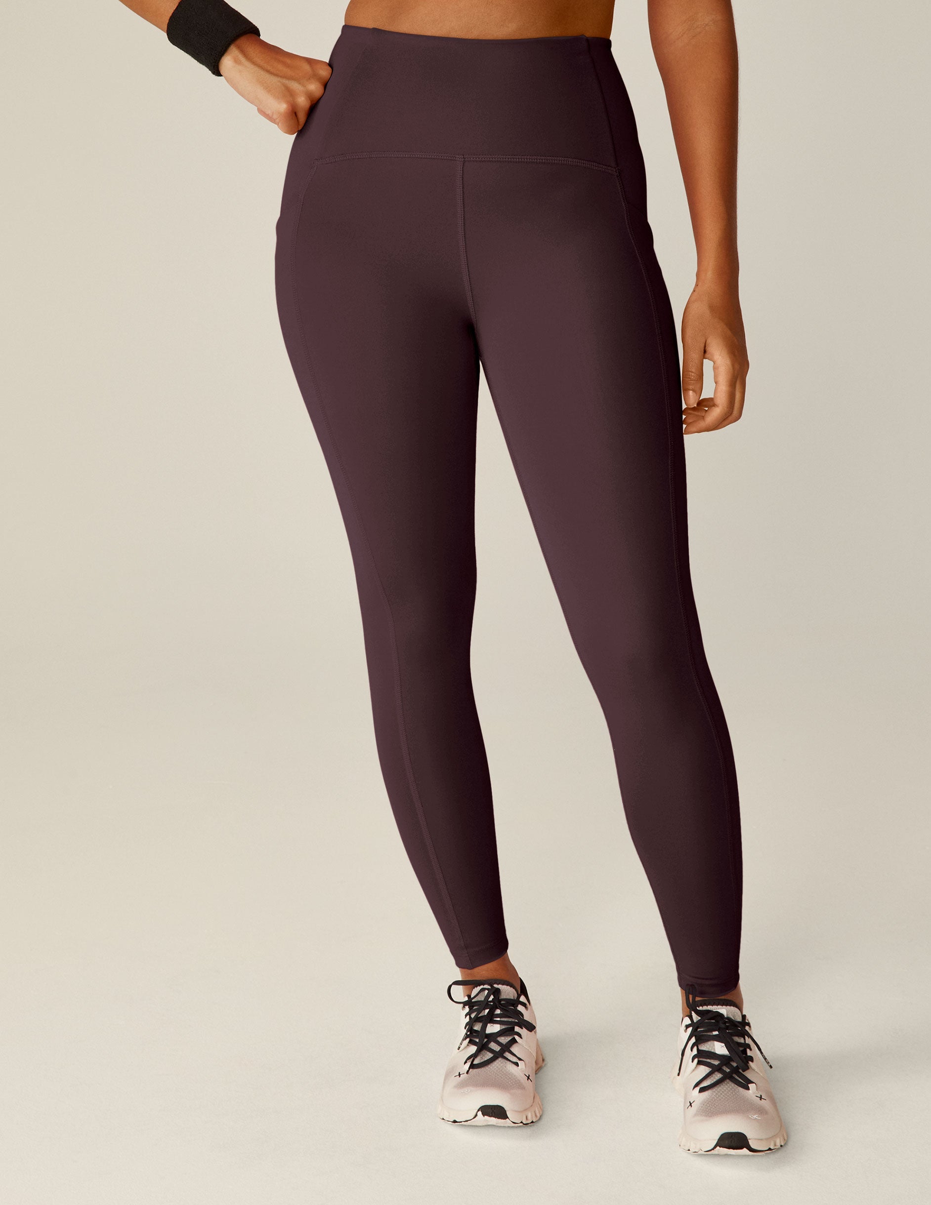 POWERBEYOND™ Midi Leggings: Sculpting Compression, Side Pockets, 4-inch Waistband