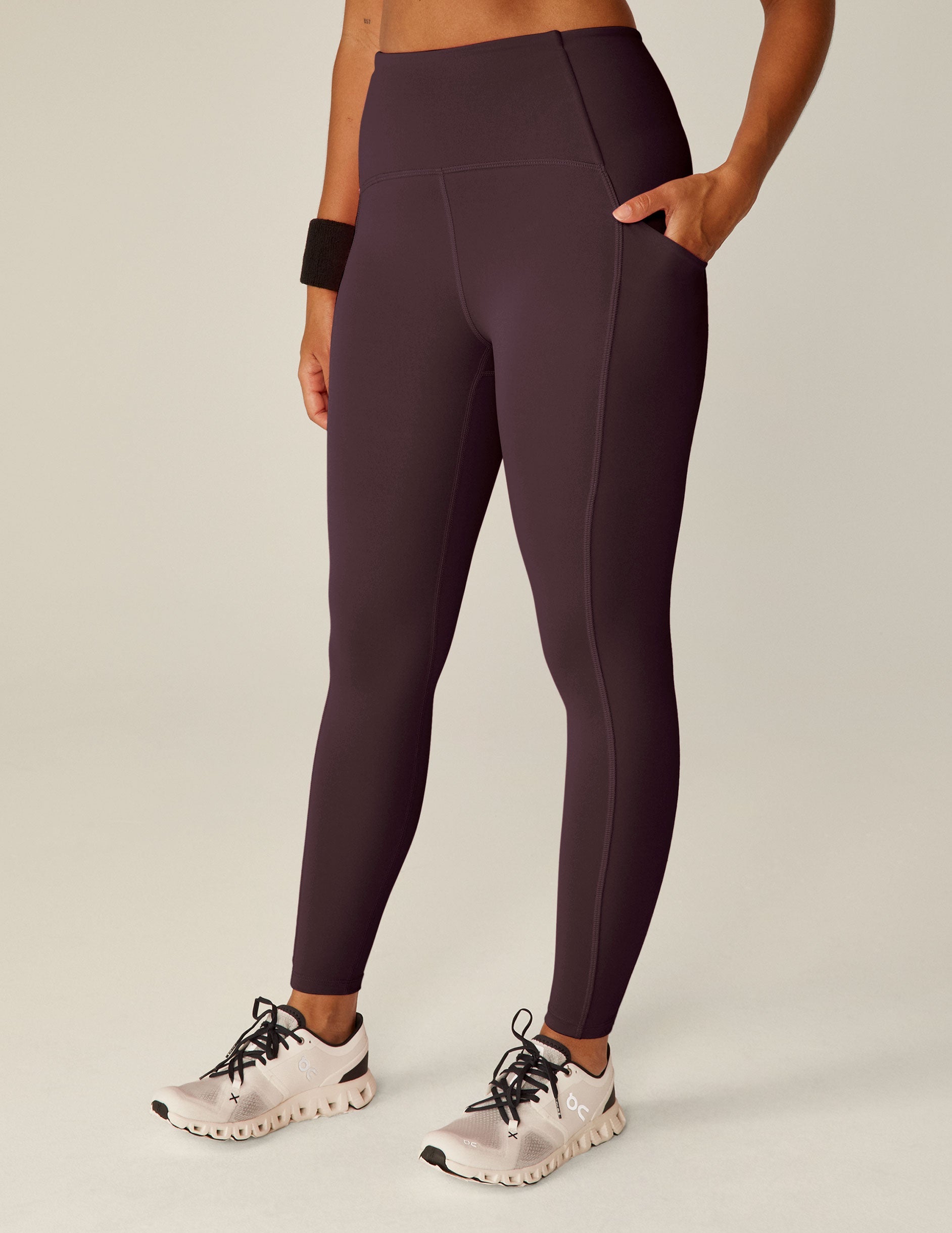 POWERBEYOND™ Midi Leggings: Sculpting Compression, Side Pockets, 4-inch Waistband
