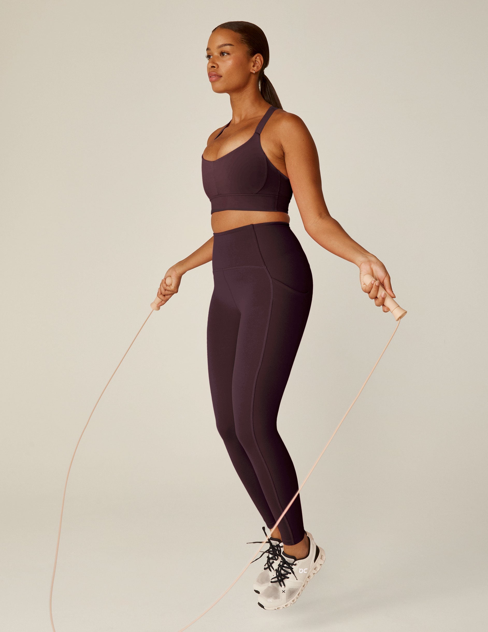 POWERBEYOND™ Midi Leggings: Sculpting Compression, Side Pockets, 4-inch Waistband