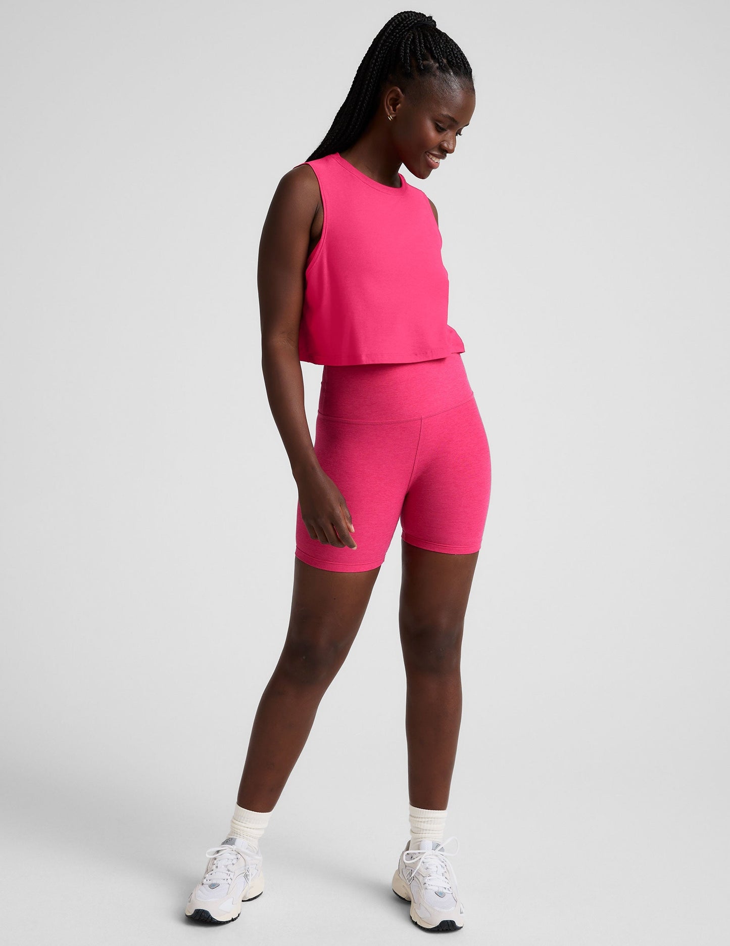 Beyond Yoga Featherweight Minimal Cropped Tank Top: Light, Moisture-Wicking, Relaxed Fit