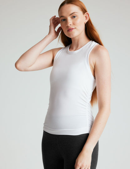 Beyond Yoga Featherweight Shirred Tank Top - Adaptive Comfort & Chic Style