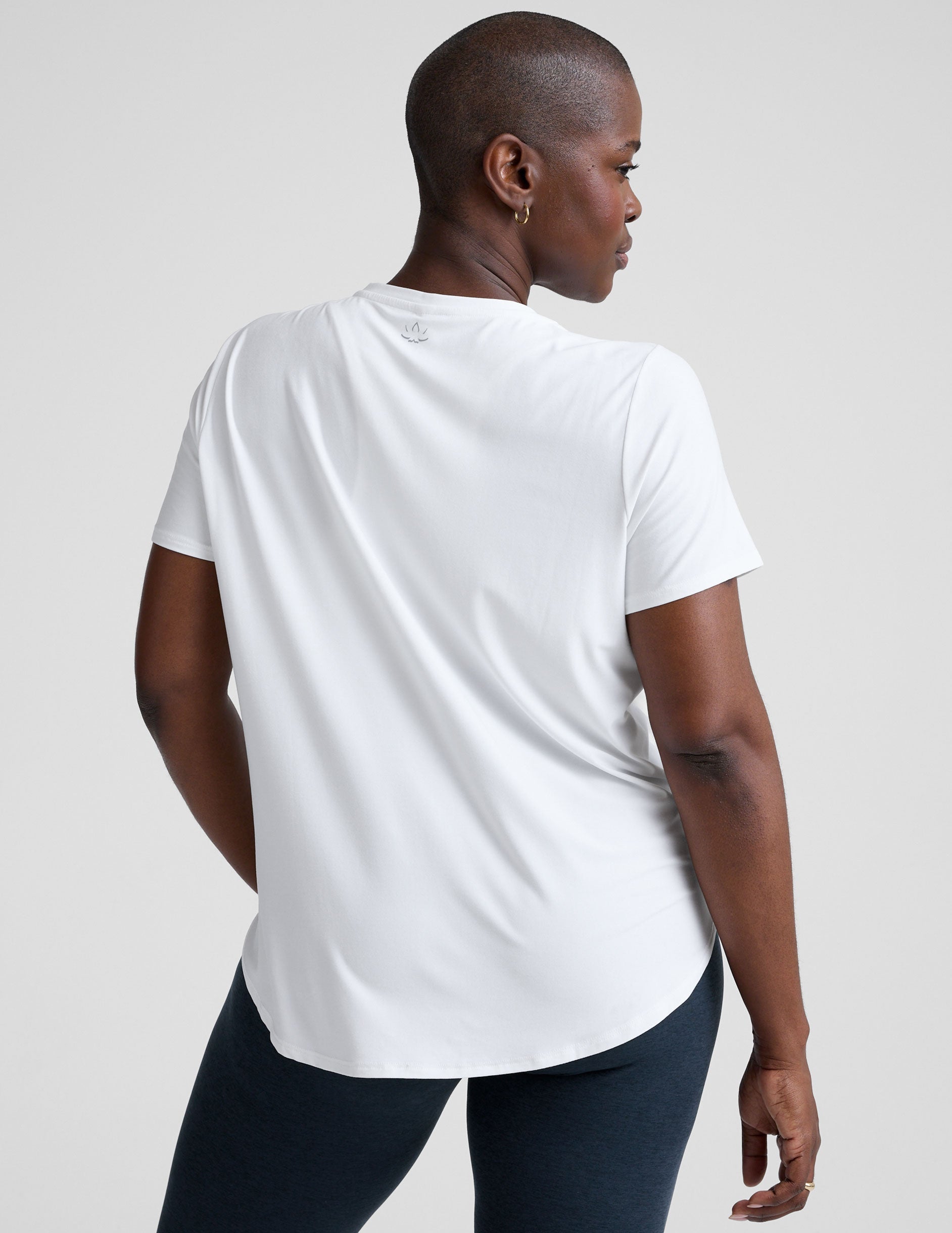 Featherweight Cloud White Relaxed Fit Tee for Everyday Comfort and Style