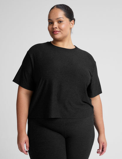 Beyond Yoga Featherweight Soft Relaxed Fit Tee - Ultimate Everyday Comfort Top