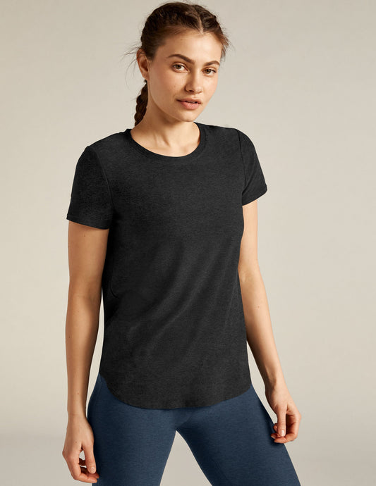 Beyond Yoga Featherweight Soft Relaxed Fit Tee - Ultimate Everyday Comfort Top