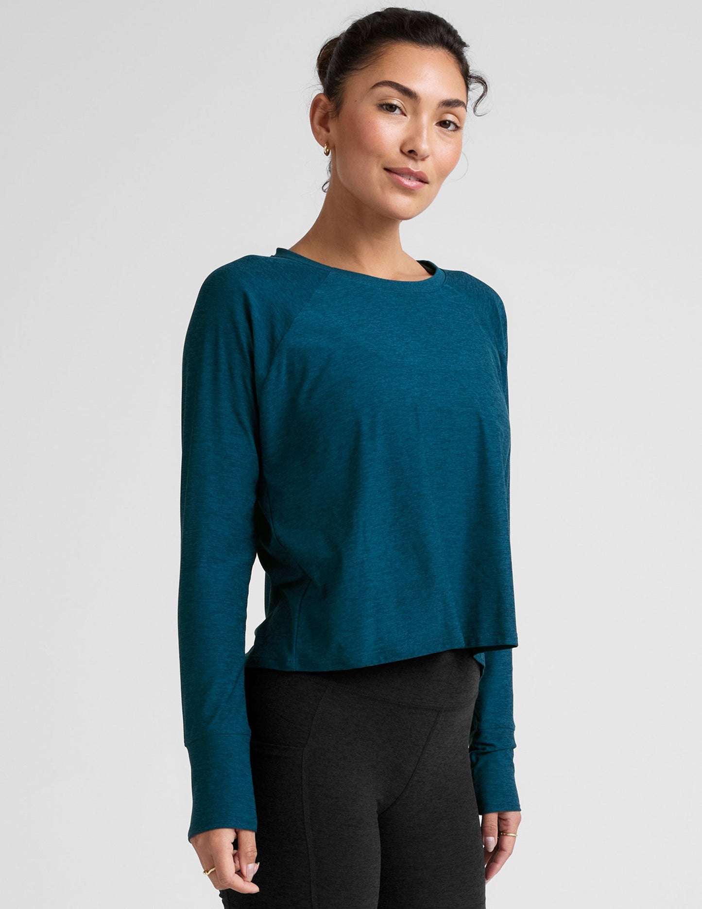 Featherweight Daydreamer Pullover: Buttery Soft Long Sleeve Yoga Tee