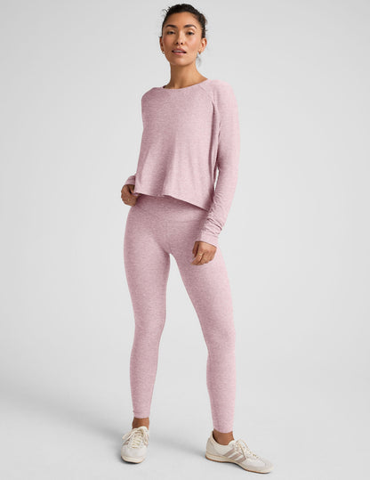 Featherweight Daydreamer Pullover: Soft, Lightweight, Raglan Sleeve, High Hip Length Top
