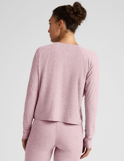 Featherweight Daydreamer Pullover: Soft, Lightweight, Raglan Sleeve, High Hip Length Top