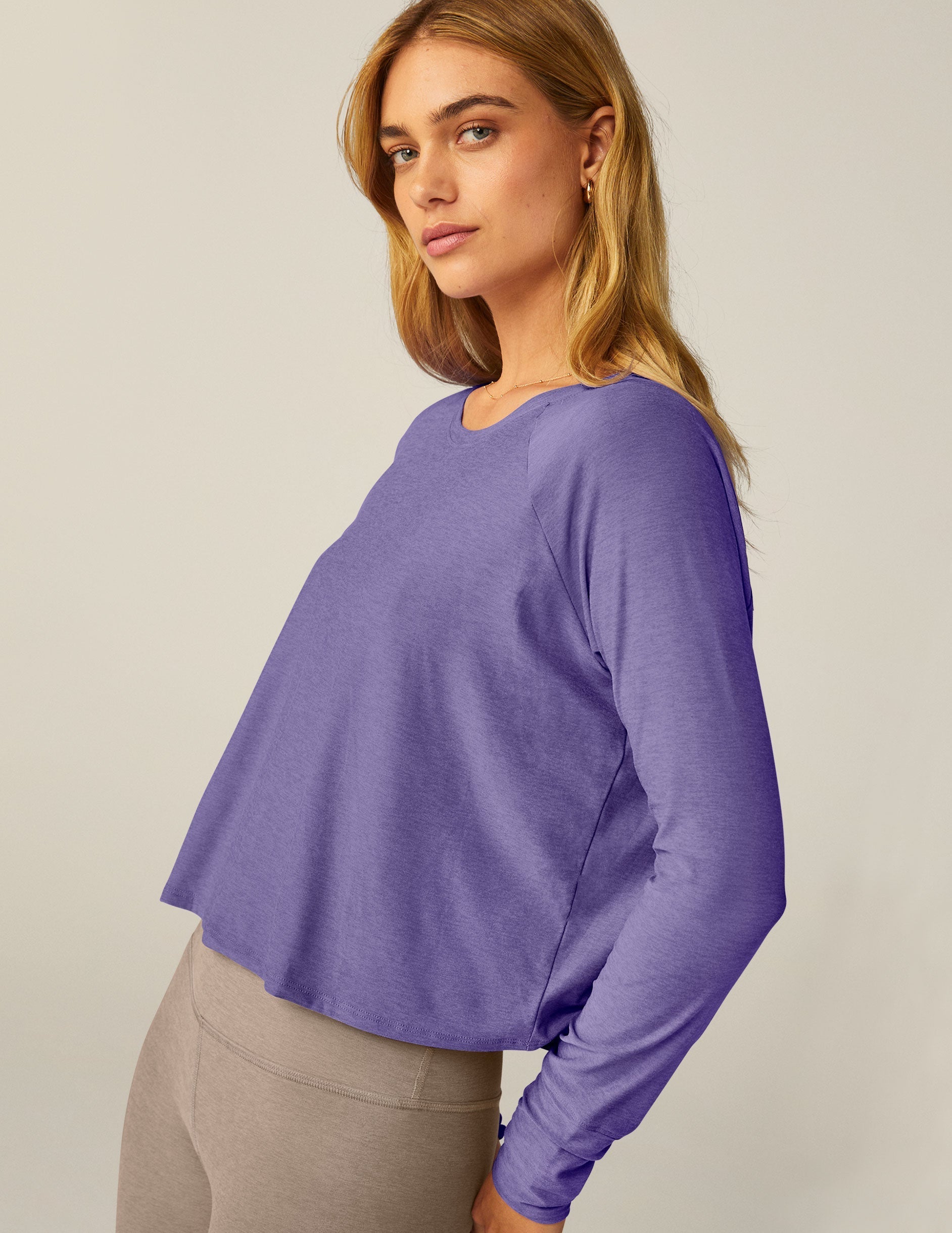 Ultra-Soft Featherweight Daydreamer Pullover: Comfortable Crew Neck Long Sleeve Top