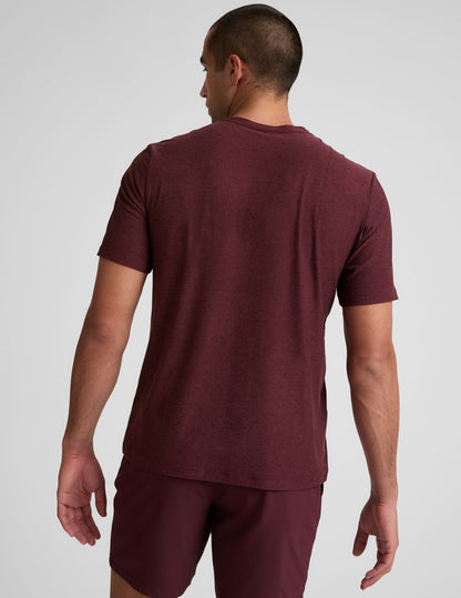 Comfortable Men's Crew Neck Tee Lightweight Soft Heather Fabric T-Shirt