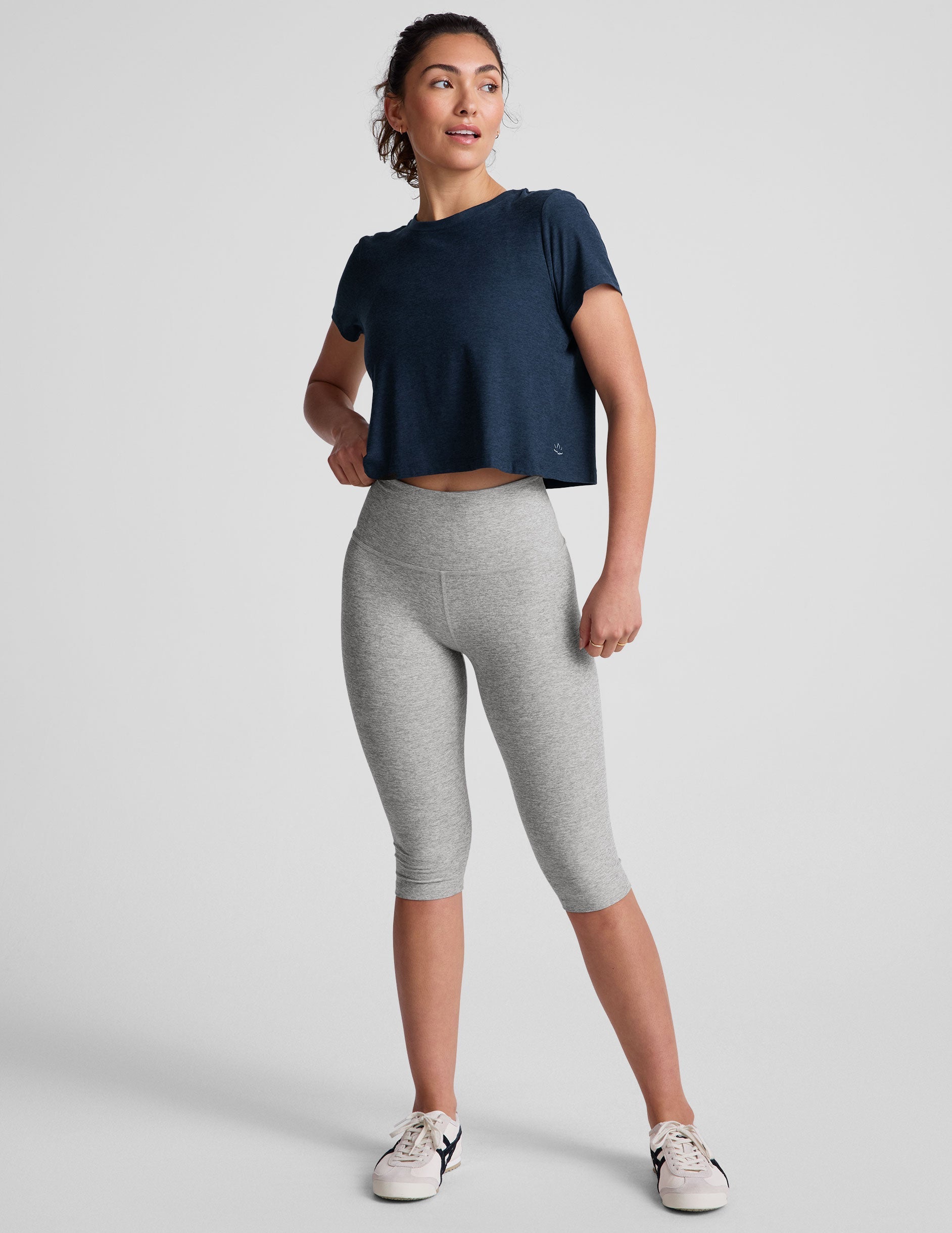 Featherweight Supreme Cropped Tee - Soft, Relaxed Fit, Nocturnal Navy