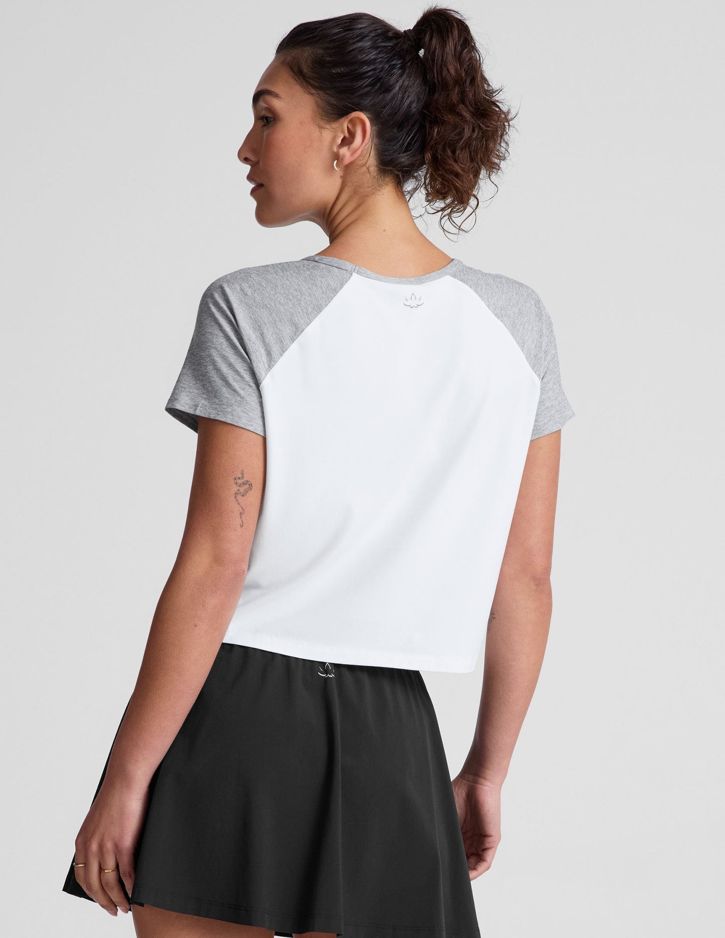 Featherlight Colorblock Raglan Tee: Women's Soft Relaxed Fit Spacedye Top