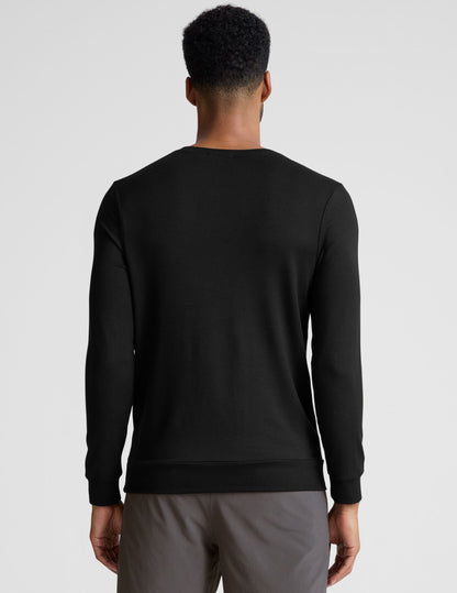 Cozy Men's Crew Neck Pullover: Soft Terry, Relaxed Fit, Everyday Comfort