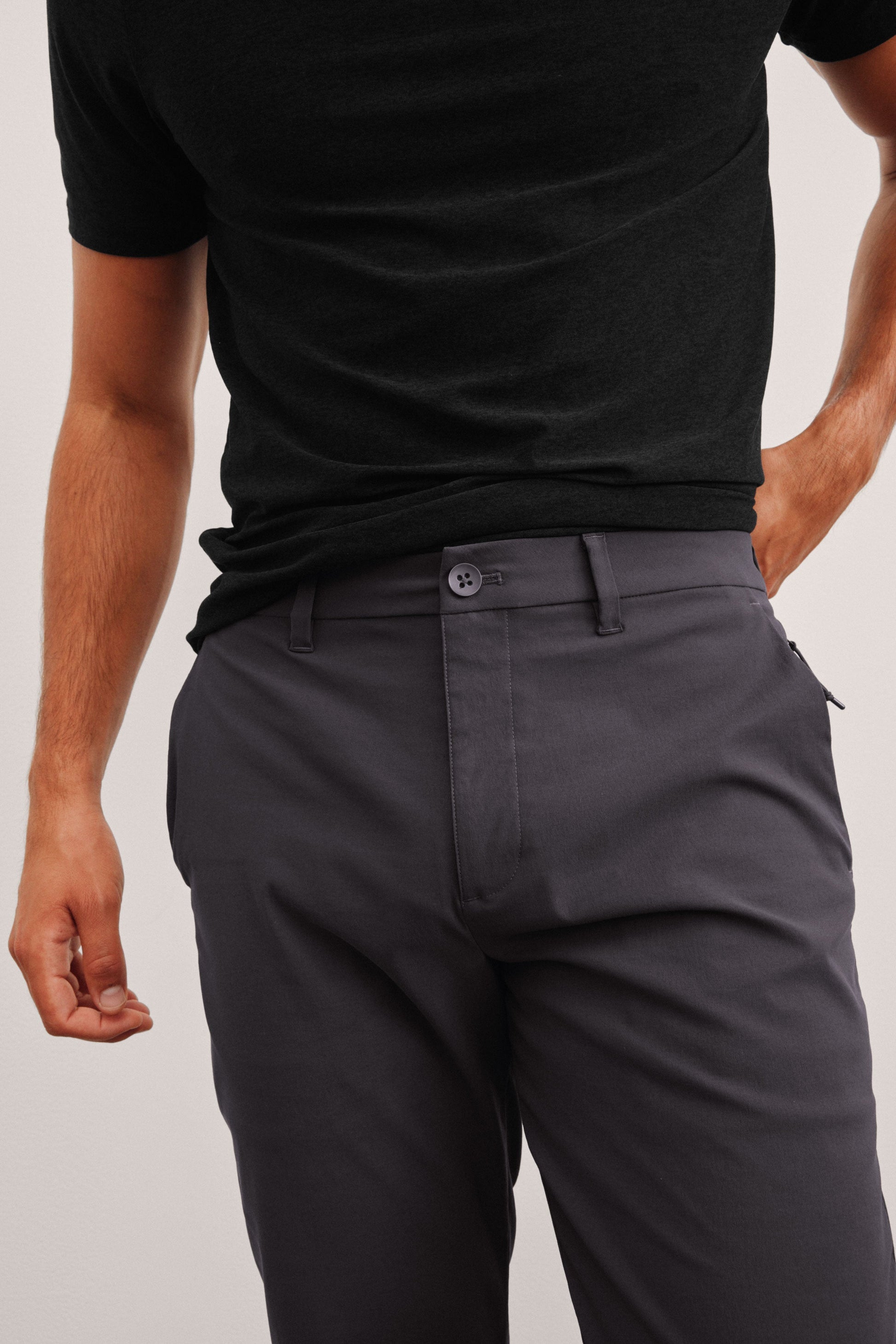 Element Men's Tailored Chino Trousers: Comfortable Golf & Travel Pants with Pockets
