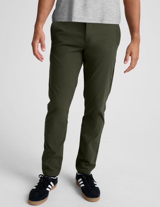 Men's Essential Chino Trousers: Comfortable Tailored Fit, Golf & Travel Ready