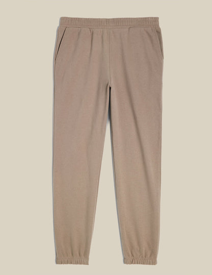Men's LuxeFleece Birch Sweatpants: Ultra-Soft, Relaxed Fit, Elastic Cuffs