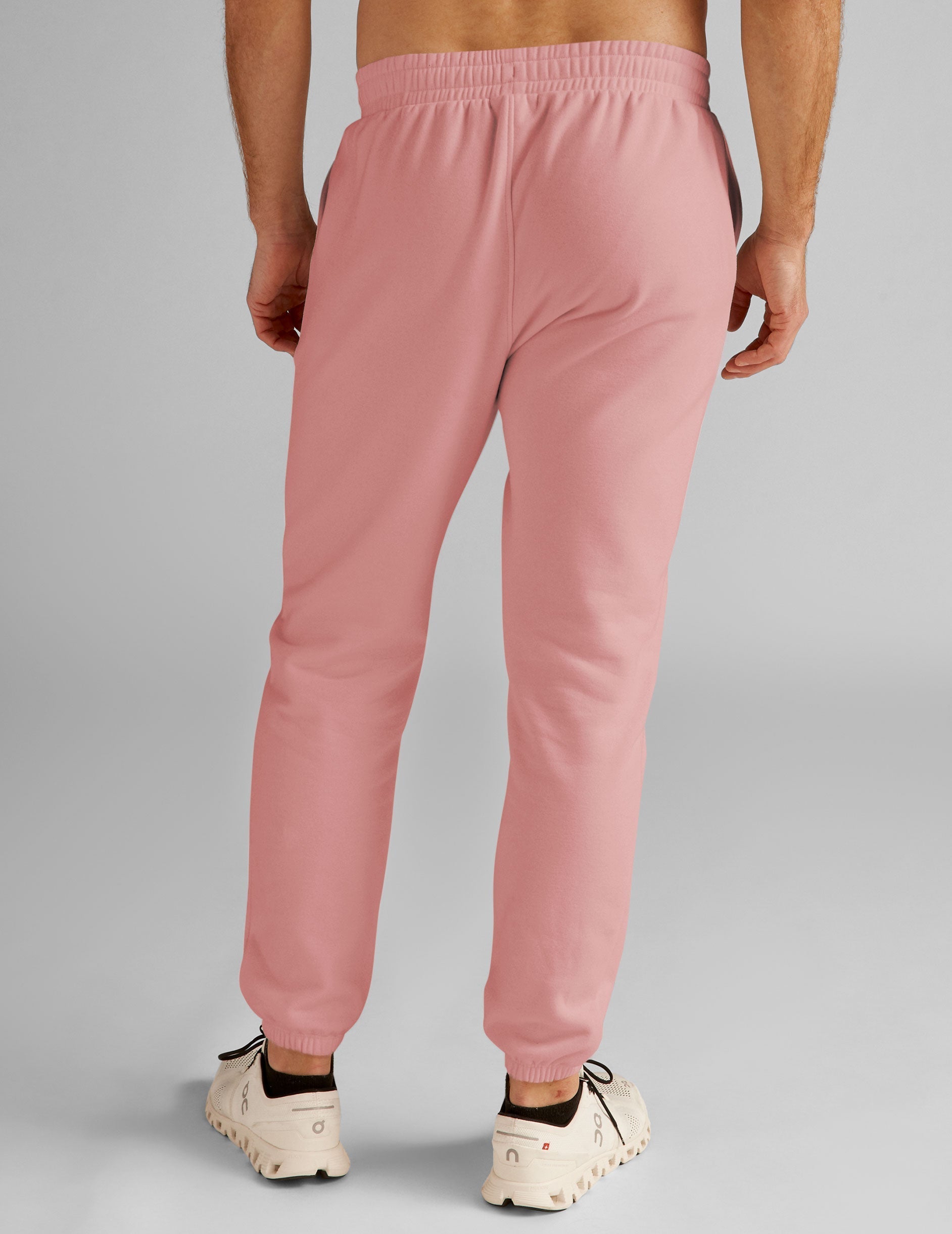 Men's LuxeFleece Clay Pink Sweatpants: Ultimate Comfort, Stylish Fit, Deep Pockets