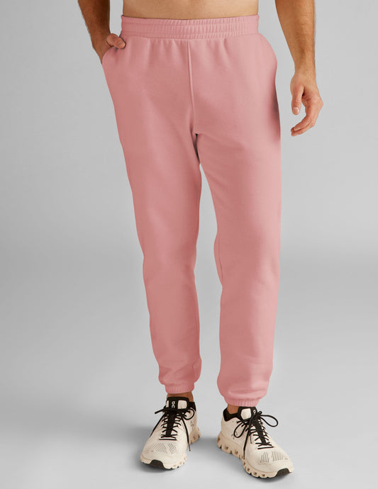 Men's LuxeFleece Clay Pink Sweatpants: Ultimate Comfort, Stylish Fit, Deep Pockets