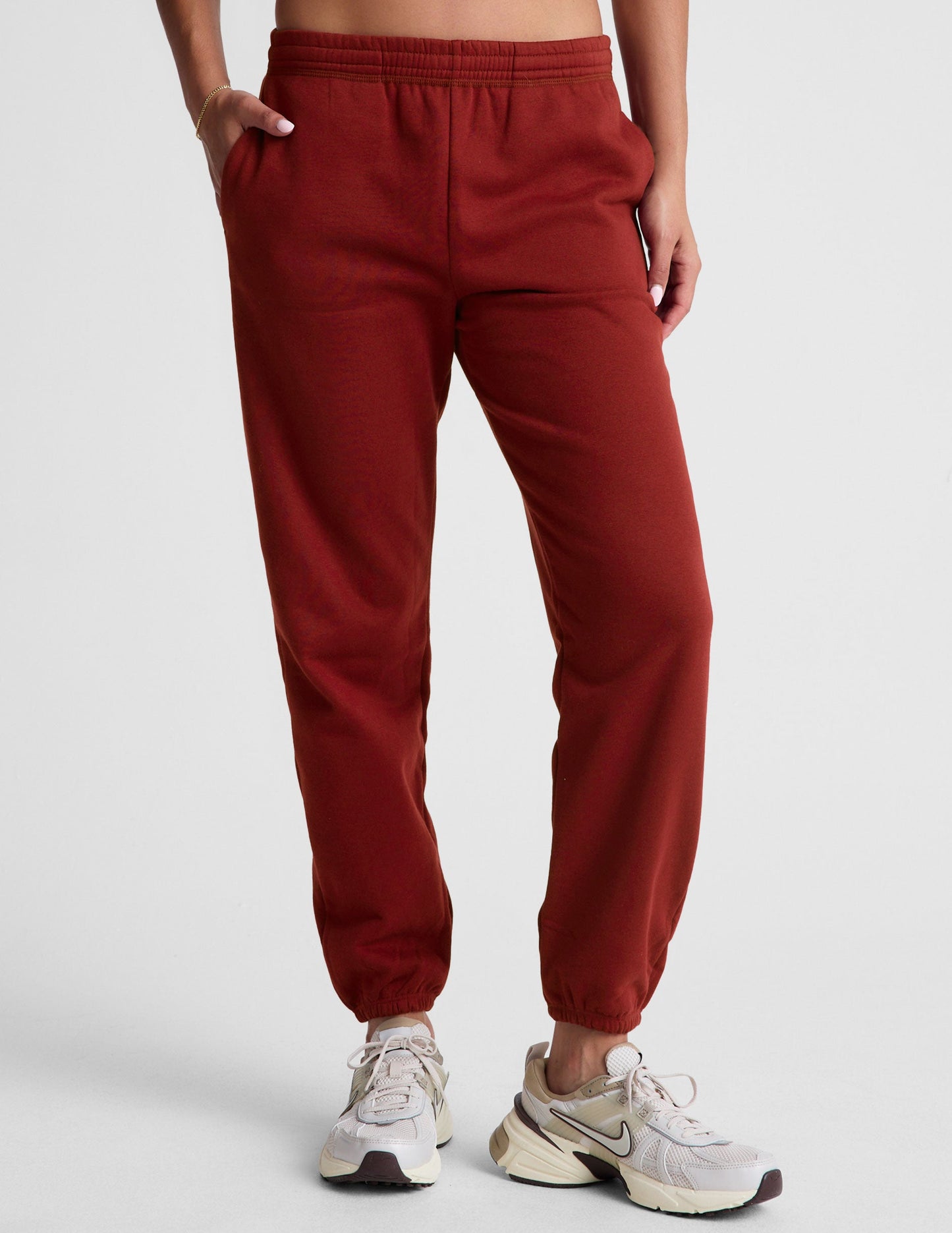 Plush LuxeFleece Jogger Sweatpants: Mid-Rise, Relaxed Fit, Ultimate Comfort & Style