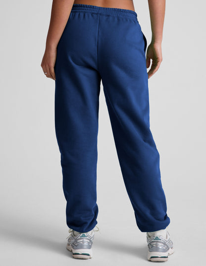 Luxurious Marine Blue Fleece Jogger Sweatpants for Ultimate Comfort & Style