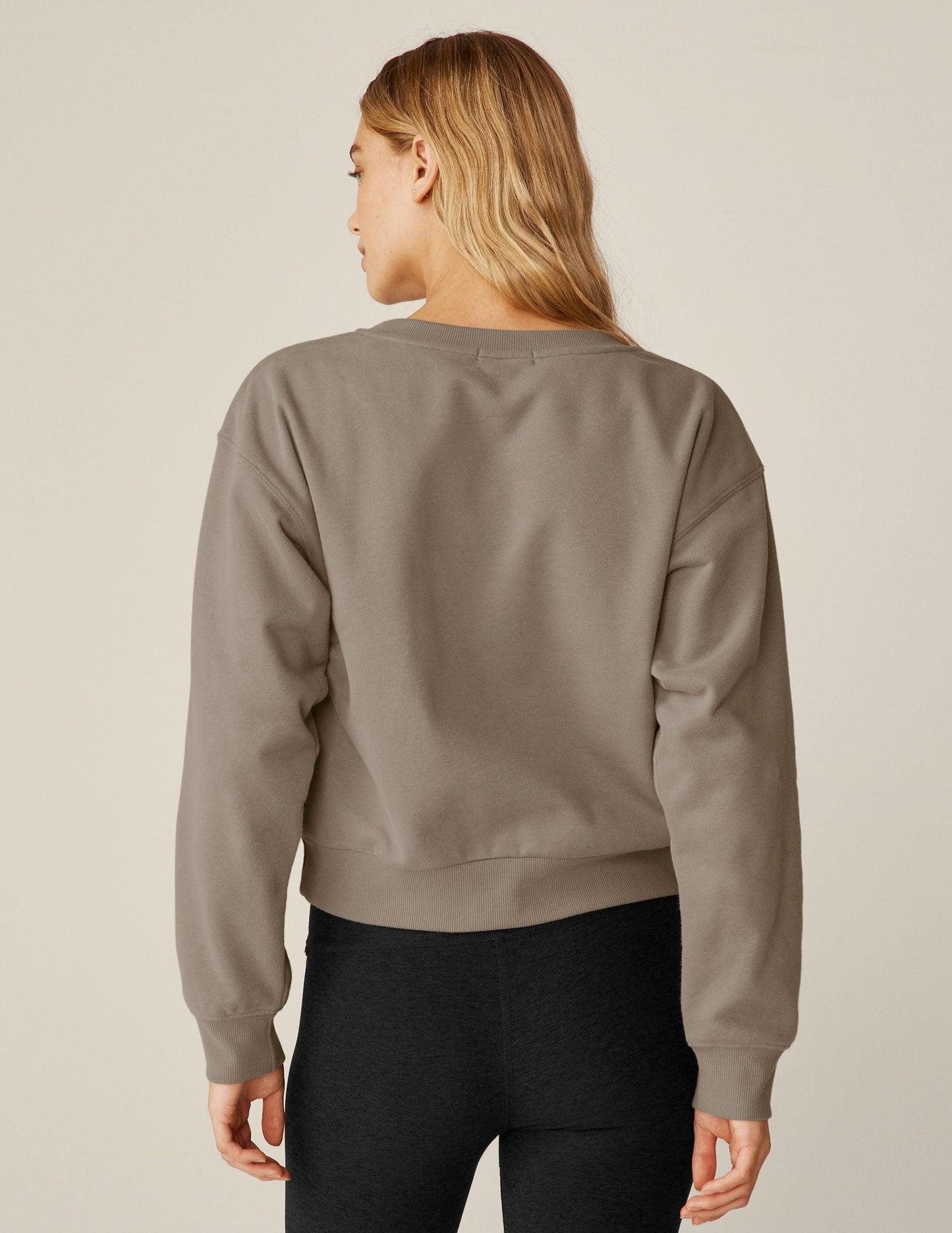 Luxuriously Soft Birch LuxeFleece Crewneck Sweatshirt for Ultimate Cozy Comfort