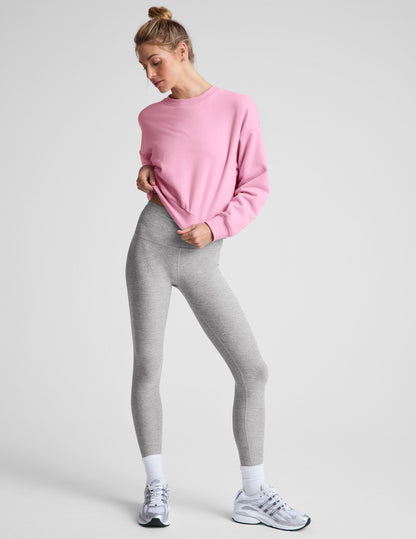 Cozy LuxeFleece Crewneck Sweatshirt, Loose Fit, Dropped Shoulder, Classic Length