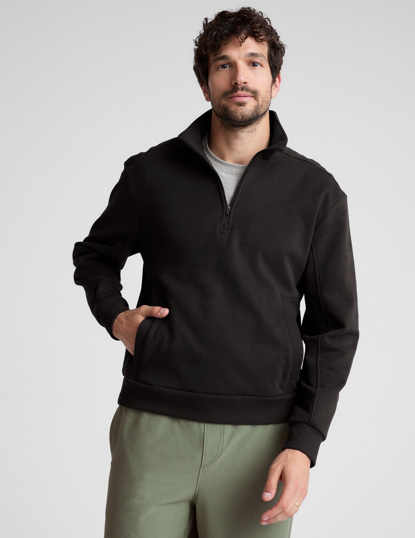 Men's LuxeFleece Half-Zip Pullover: Comfort, Style, and Hidden Pocket