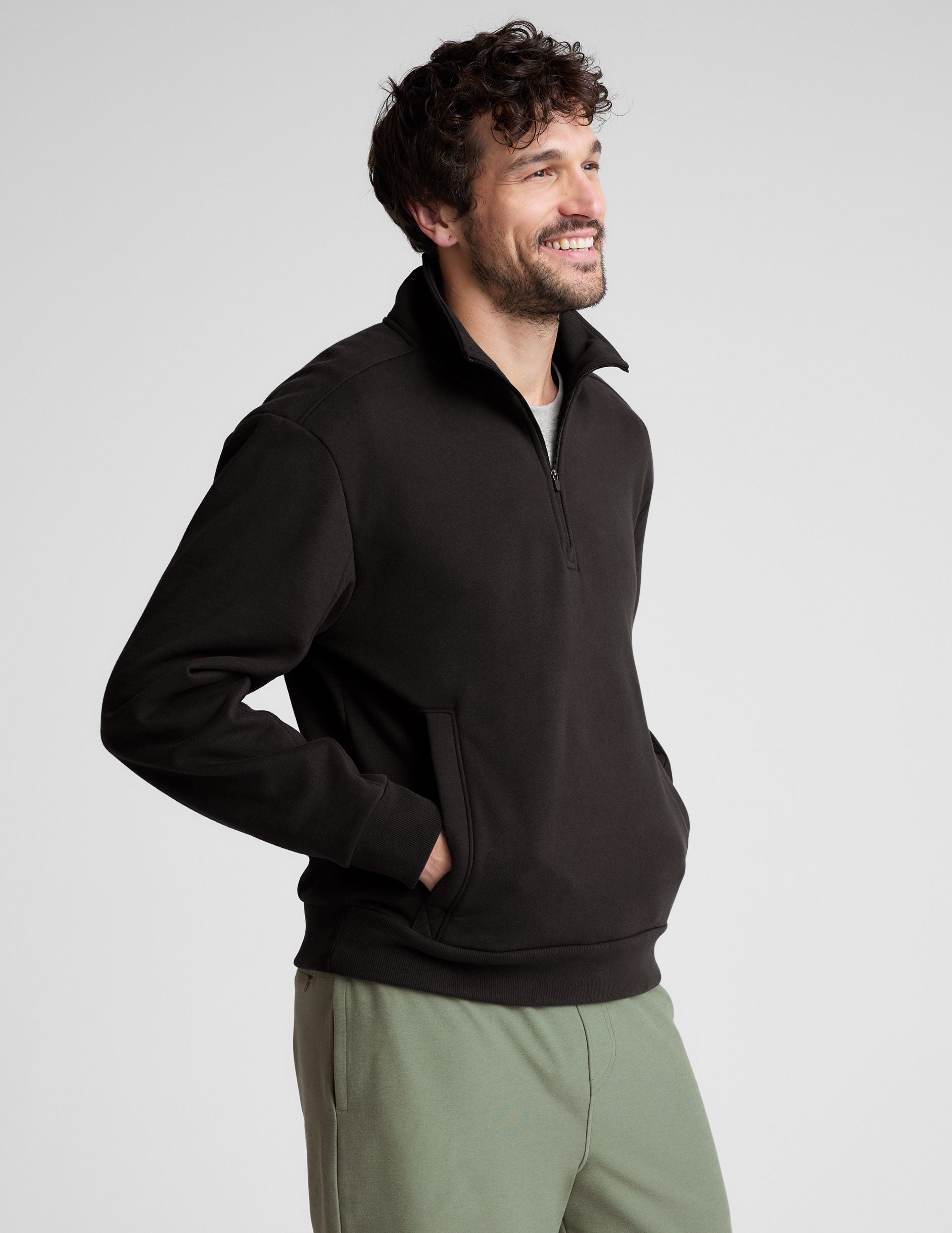 Men's LuxeFleece Half-Zip Pullover: Comfort, Style, and Hidden Pocket