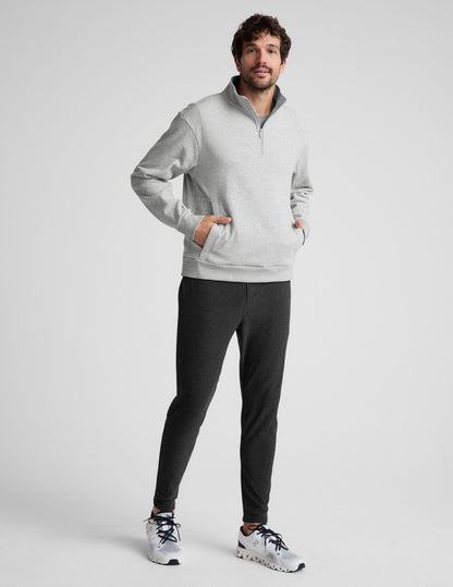 Men's Cozy Quarter-Zip Pullover: Versatile, Warm, Stylish, with Kangaroo Pocket