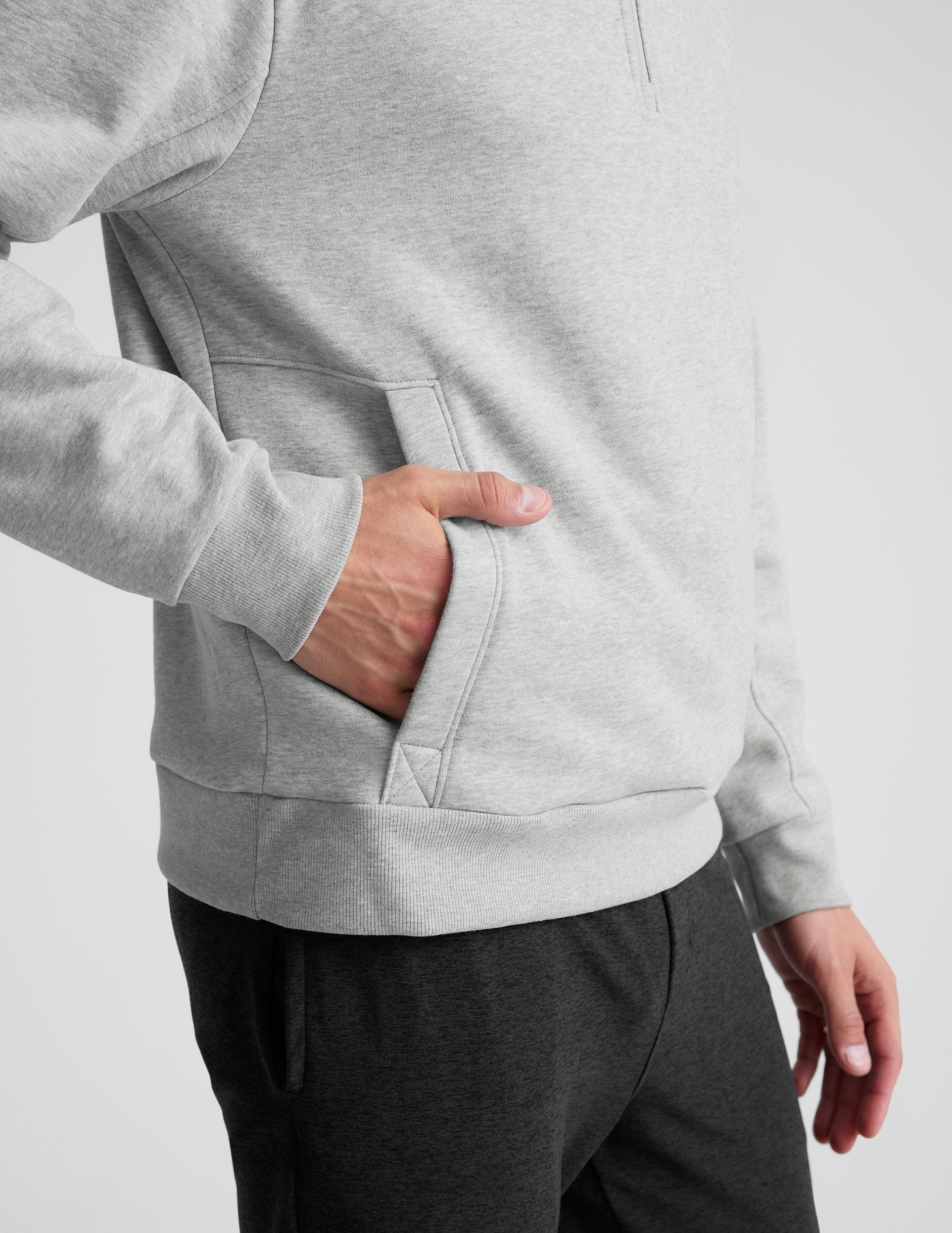 Men's Cozy Quarter-Zip Pullover: Versatile, Warm, Stylish, with Kangaroo Pocket