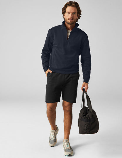 Men's Quarter Zip Fleece Pullover: Warm, Stylish, Hidden Pocket, Versatile Comfort
