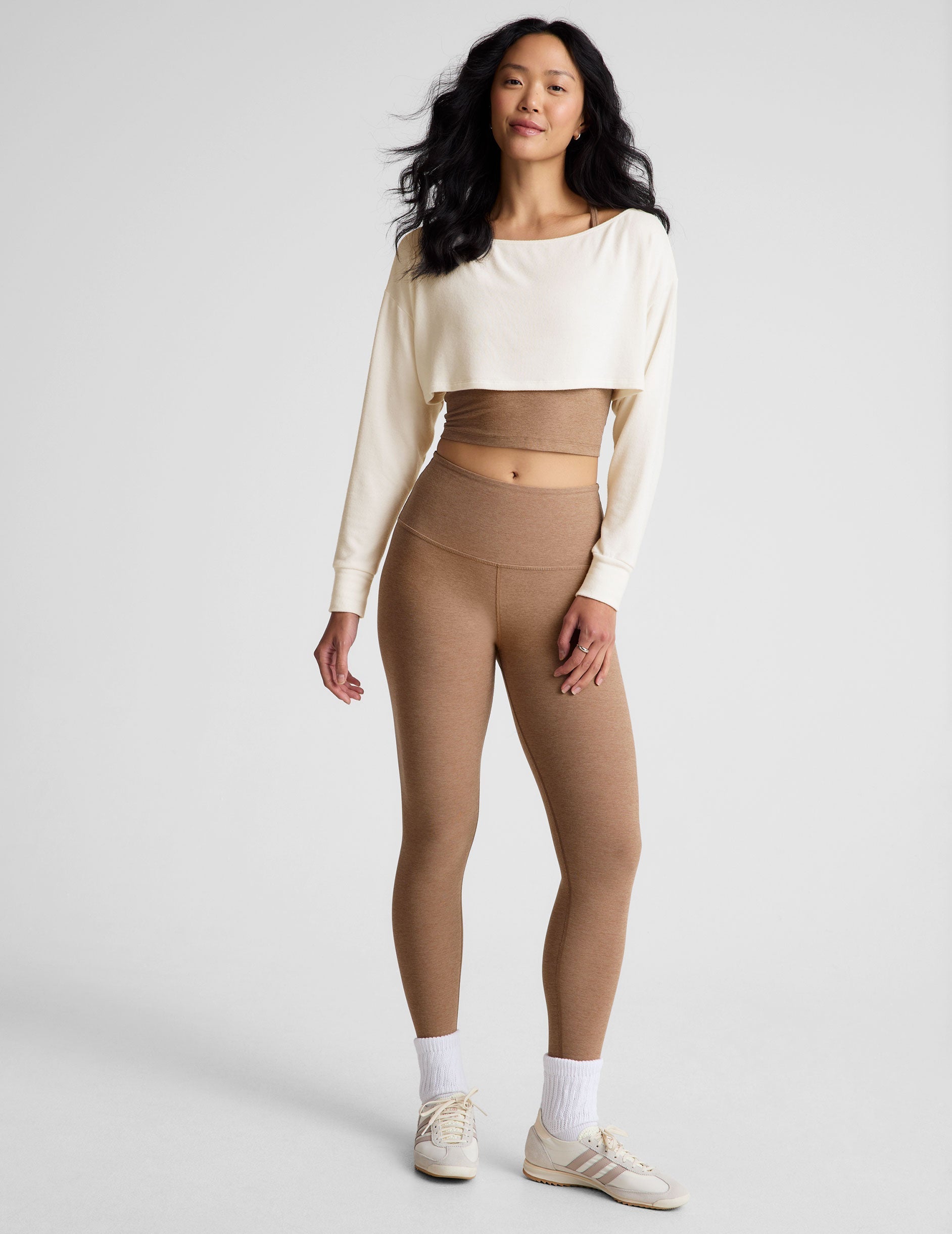 Luxurious Convertible Shrug: Soft Knit Lounger, Open-Front Long Sleeve Cardigan