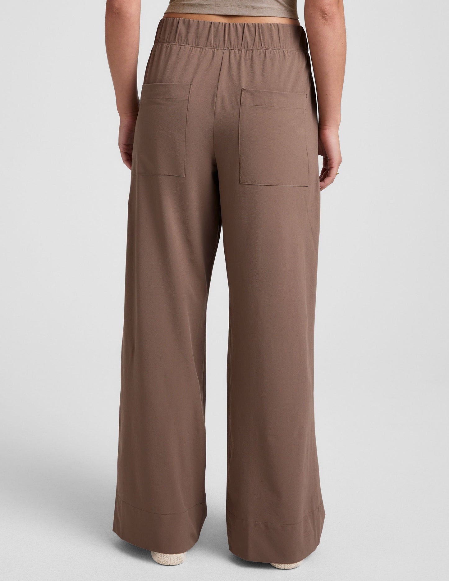 Easy Flowy Wide Leg Pants with Pockets - Comfortable, Stylish, Versatile Khaki