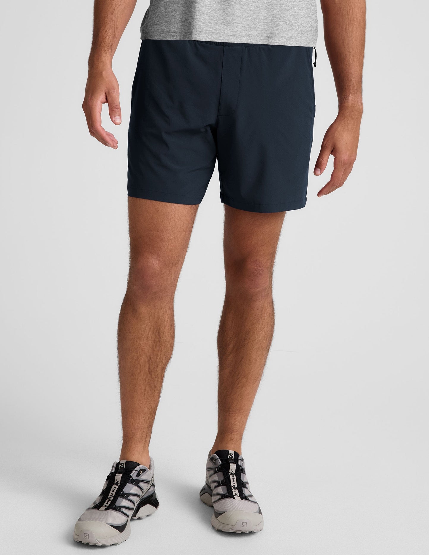 Men's Lightweight Lined Running Shorts: Moisture-Wicking, Secure Pockets, Relaxed 7" Fit