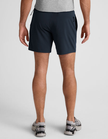 Men's Lightweight Lined Running Shorts: Moisture-Wicking, Secure Pockets, Relaxed 7" Fit