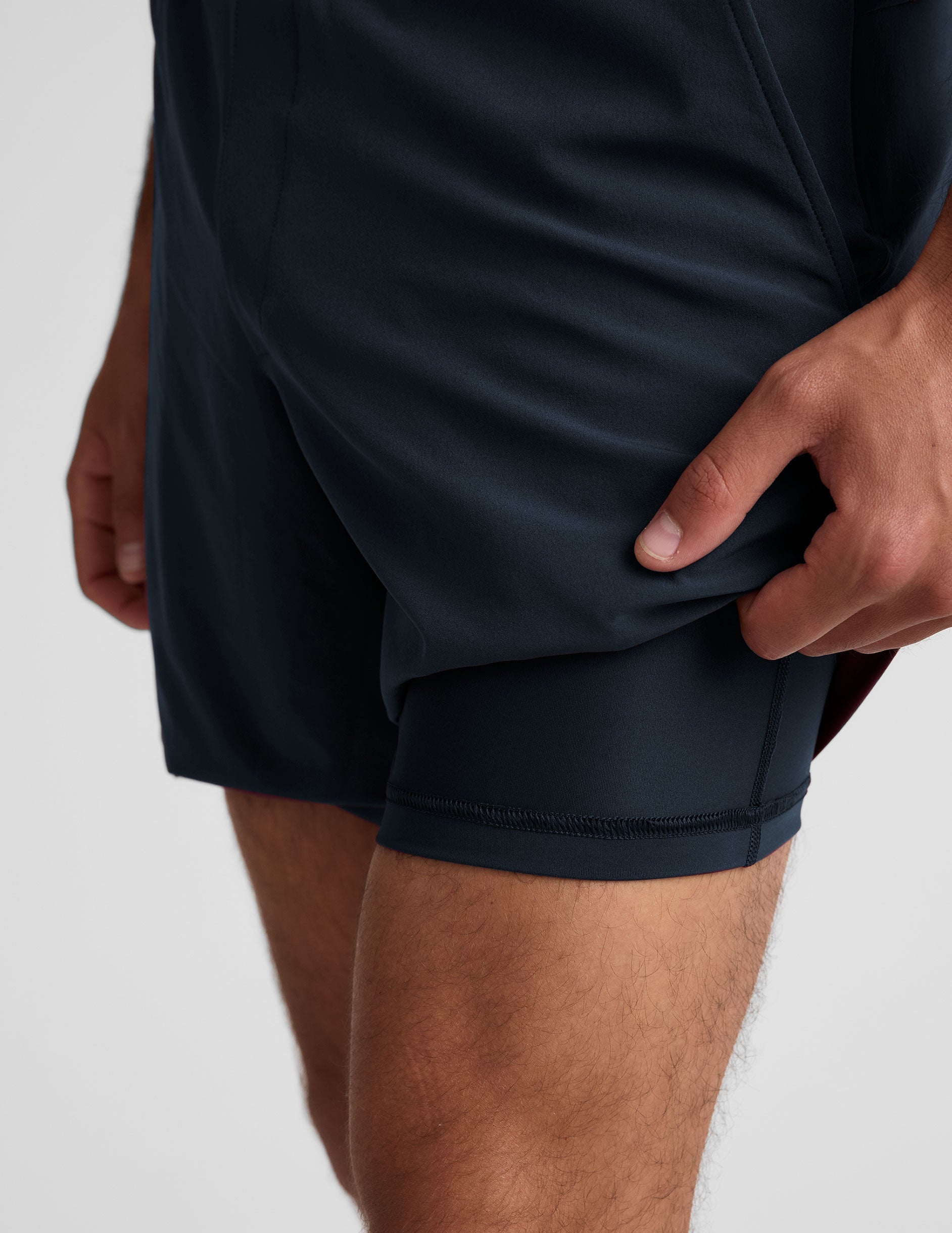 Men's Lightweight Lined Running Shorts: Moisture-Wicking, Secure Pockets, Relaxed 7" Fit