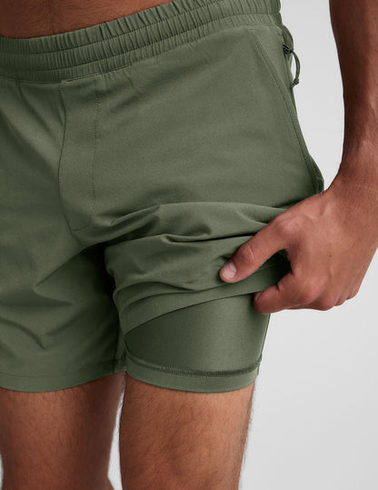 Men's Lightweight Lined Running Shorts - 7-Inch Inseam, Moisture-Wicking Performance