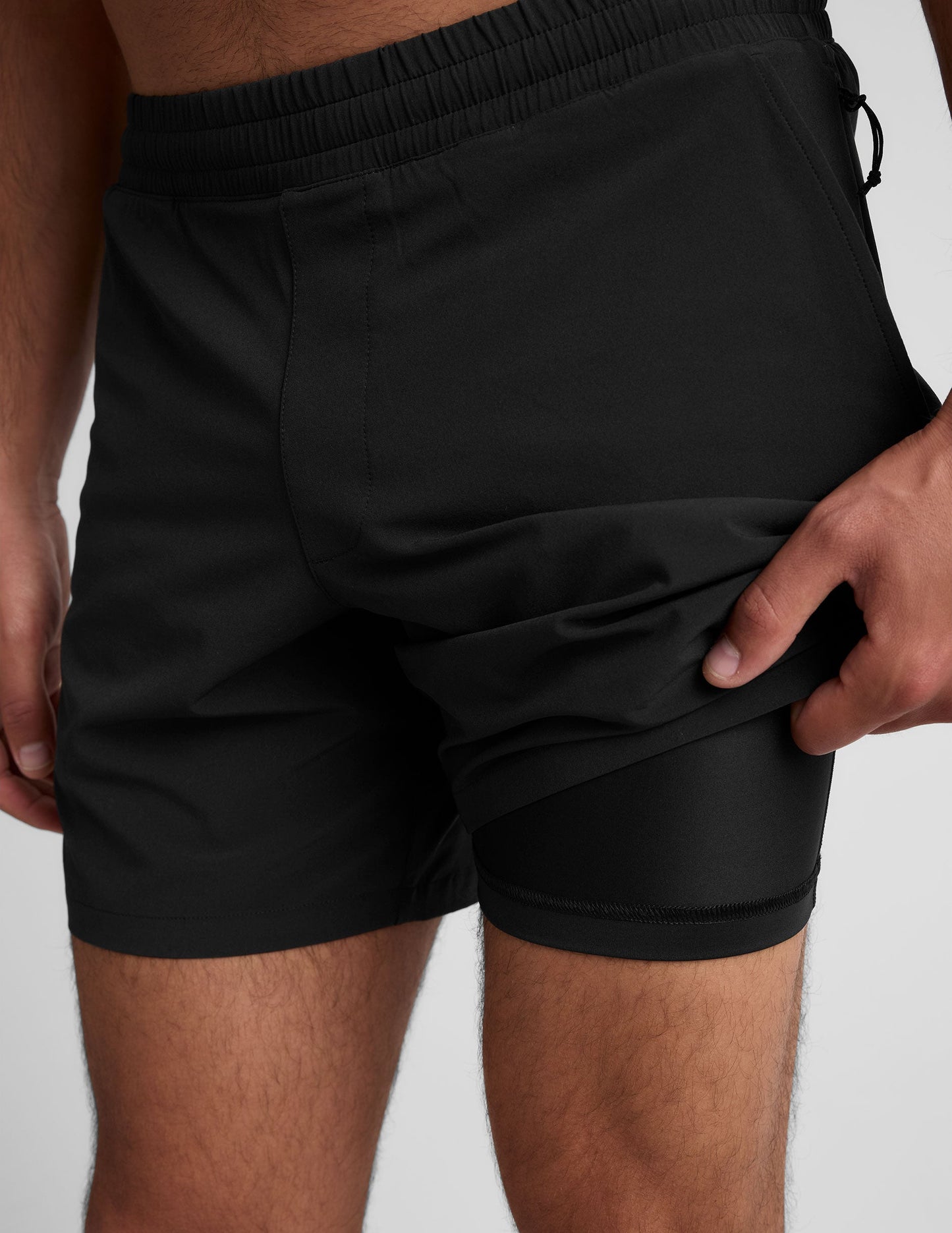 Men's Lined Athletic Running Shorts 7-Inch Inseam Lightweight Moisture-Wicking Pockets