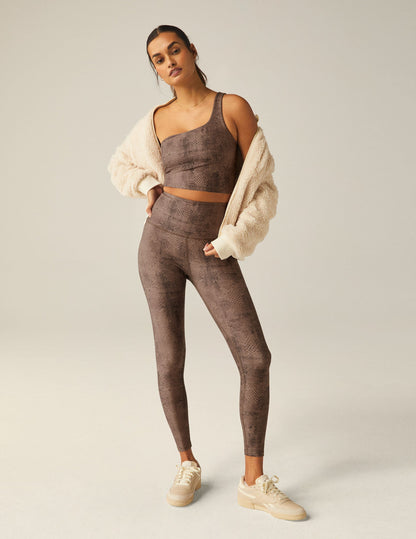 SoftMark Snakeskin High-Waisted Midi Leggings: Buttery Soft, Flattering Fit